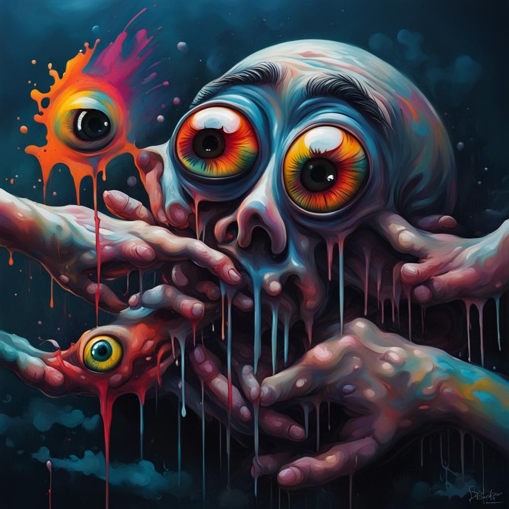 Eyes are looking furious at you