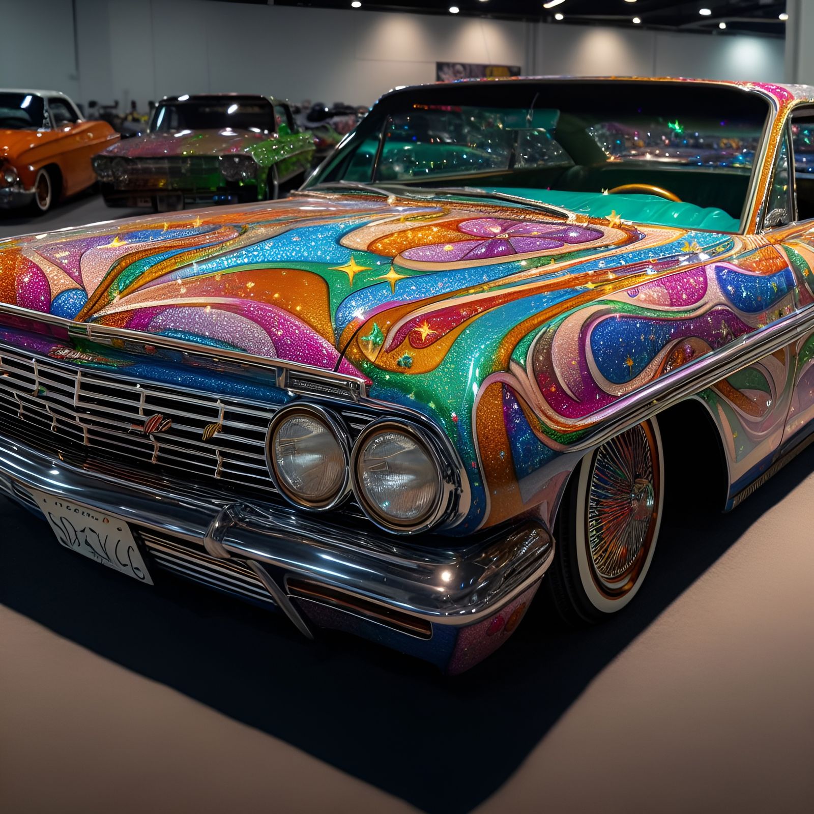 Lowrider Candy Flaked Paintjob