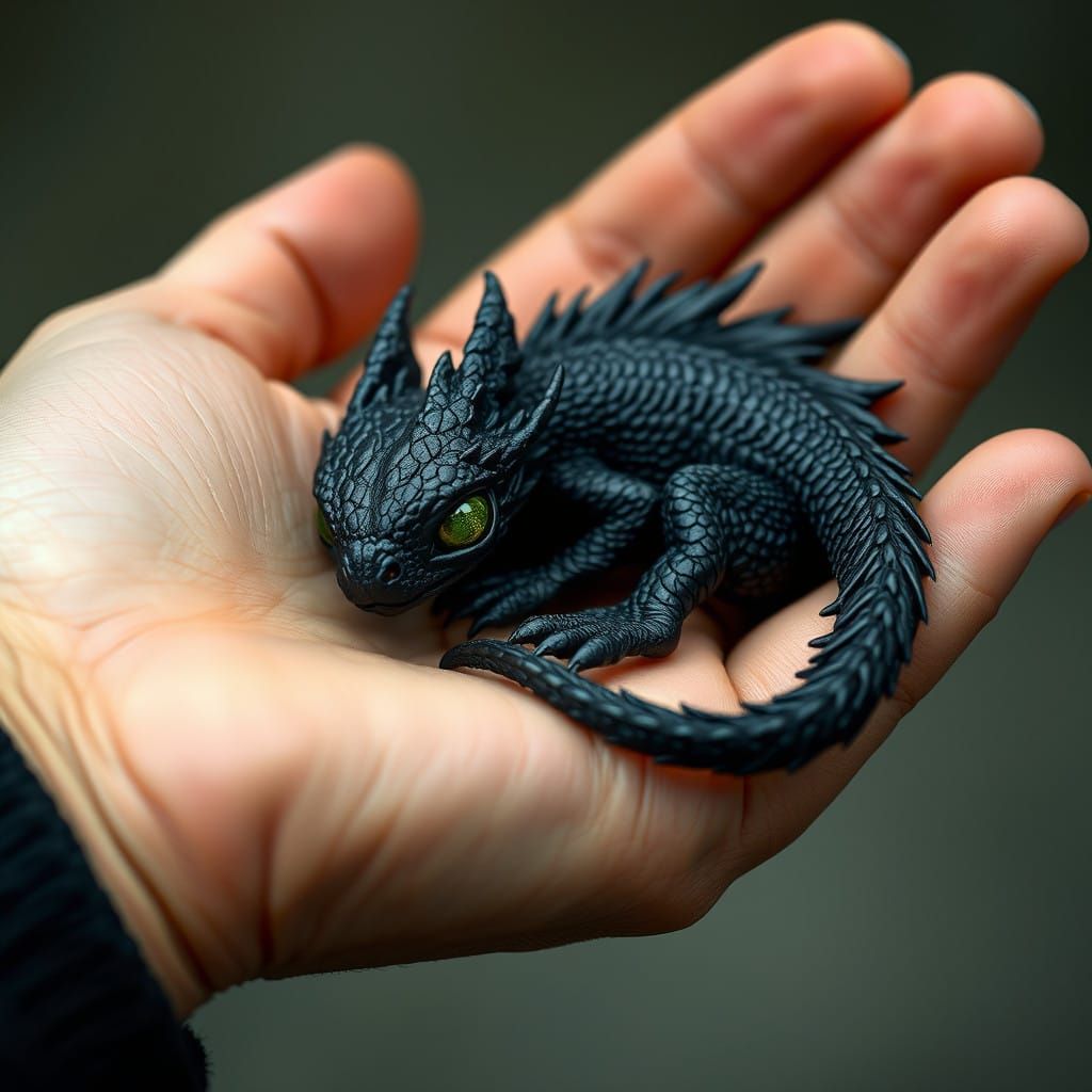 baby dragon   by @jabberwocky