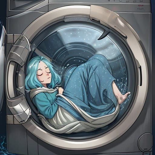 Washing Machine's Exasperated Collapse