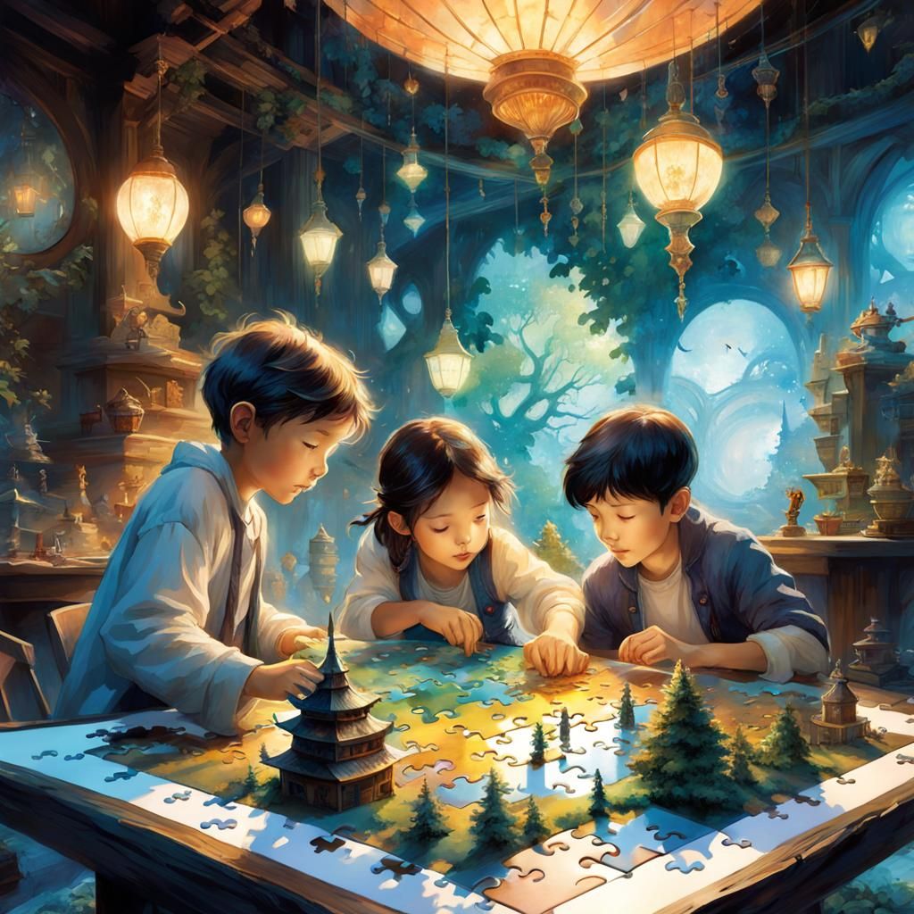 Solving a jigsaw puzzle  by @Ultramine