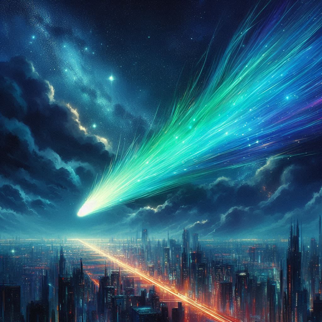 hurtling through space