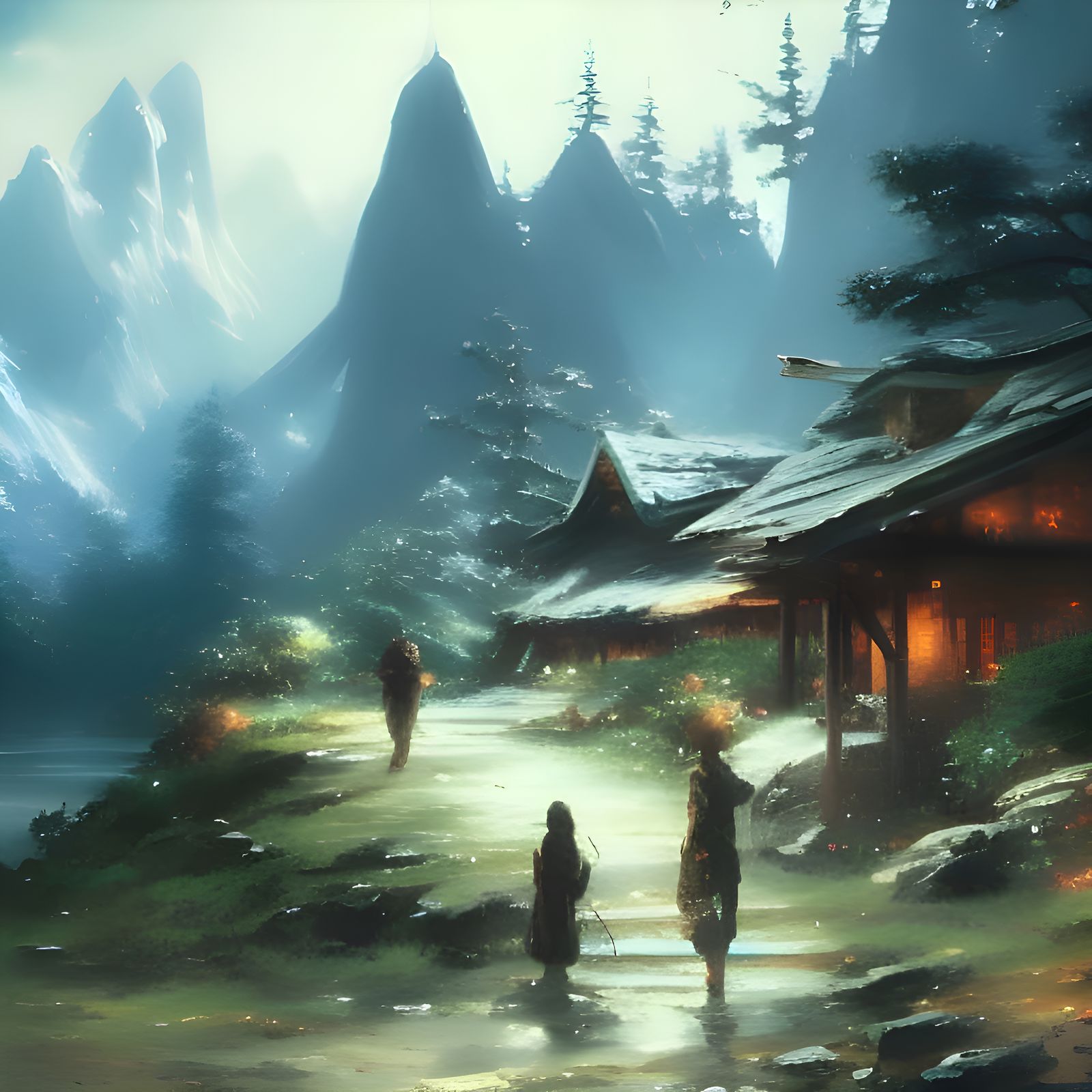 Returning home  by @aiartuser