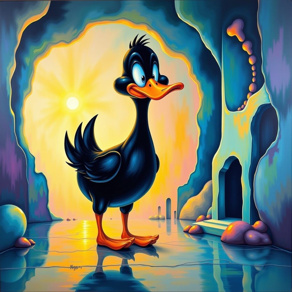 surreal Daffy Duck <lora:Liminally Surreal:1.0> 