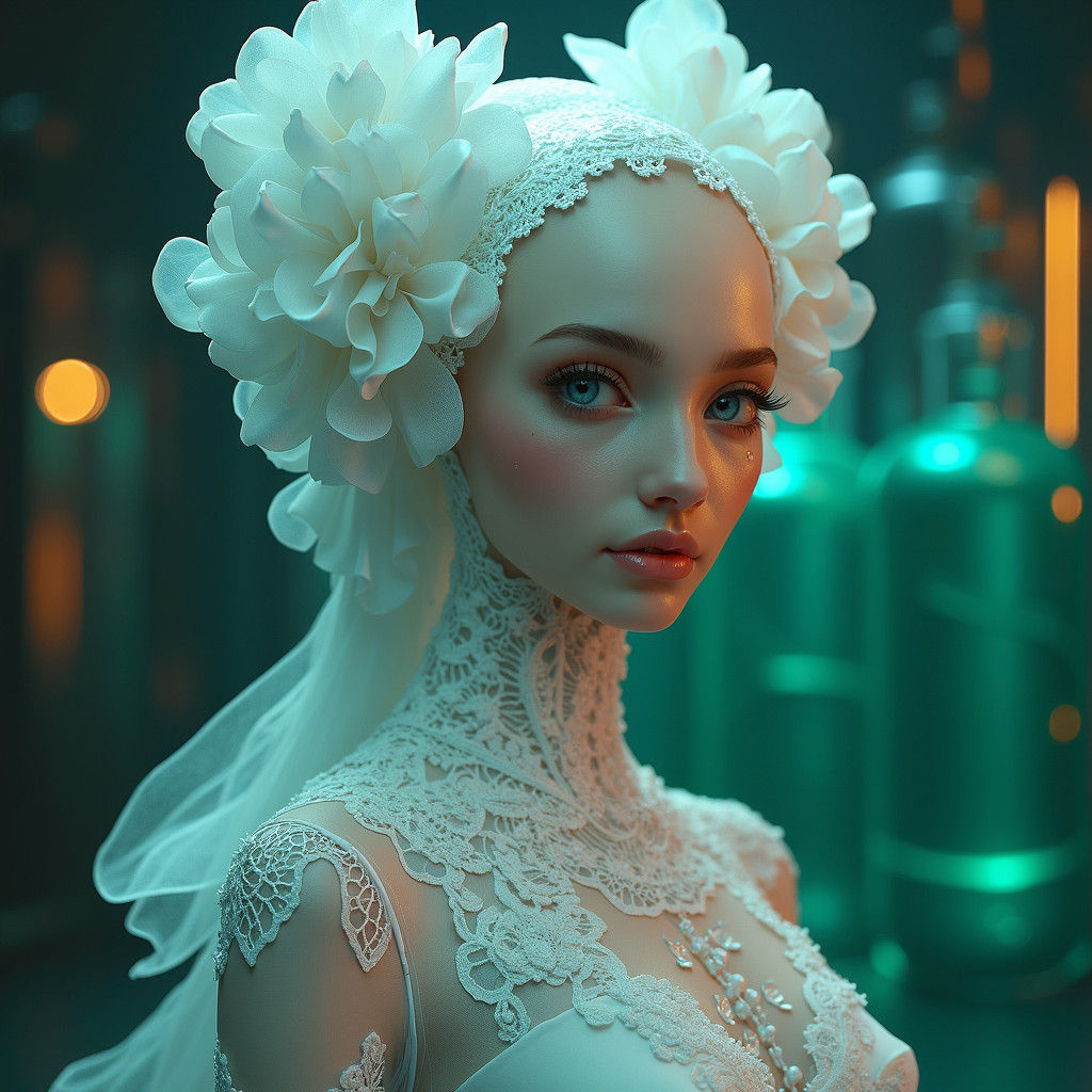 Lace mermaid  by @Locksmyth 