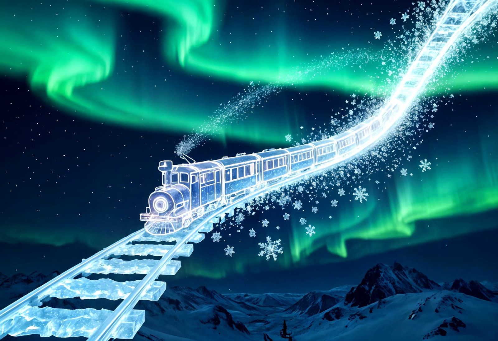The magical winter train  by @forge4ward