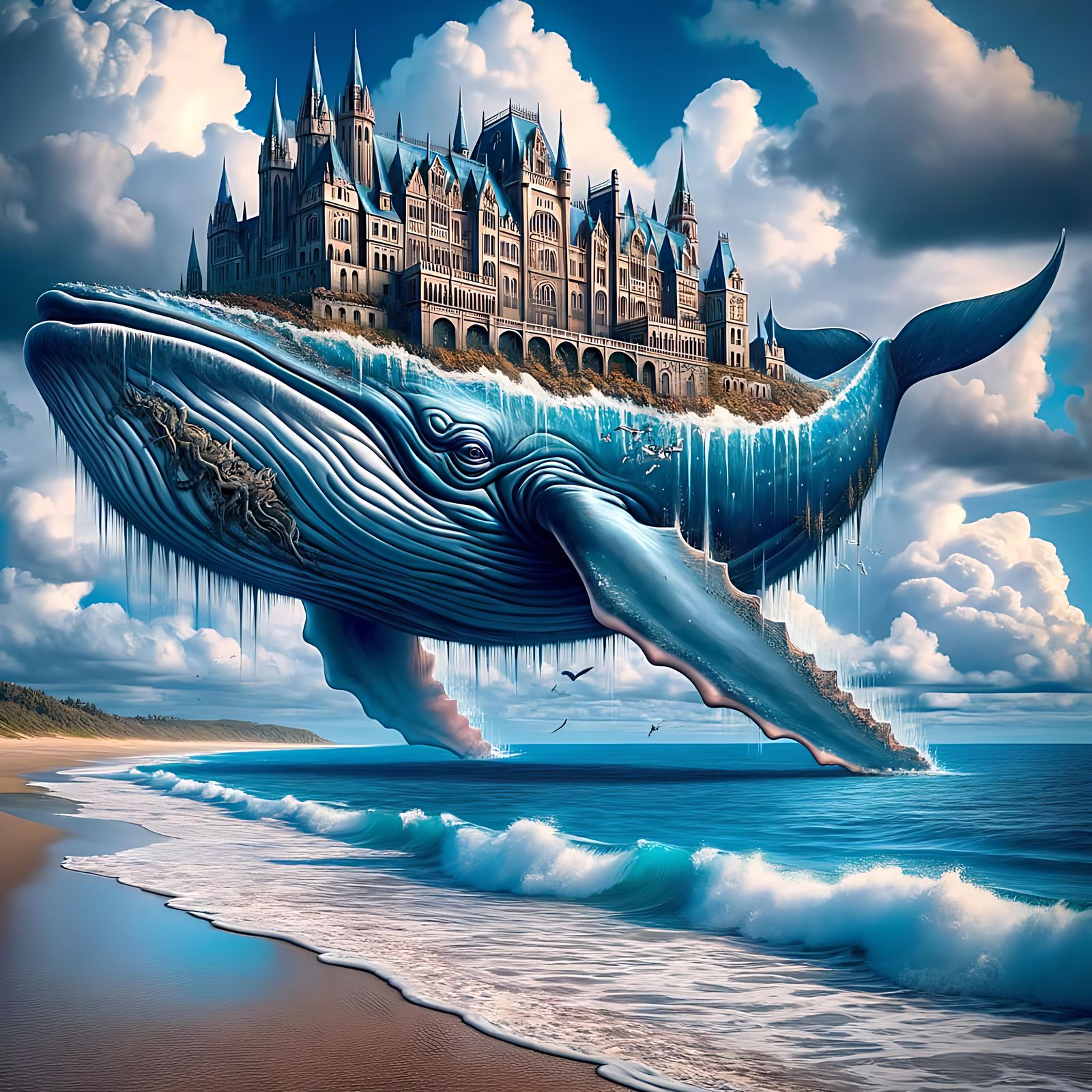 Castled Sky Whale