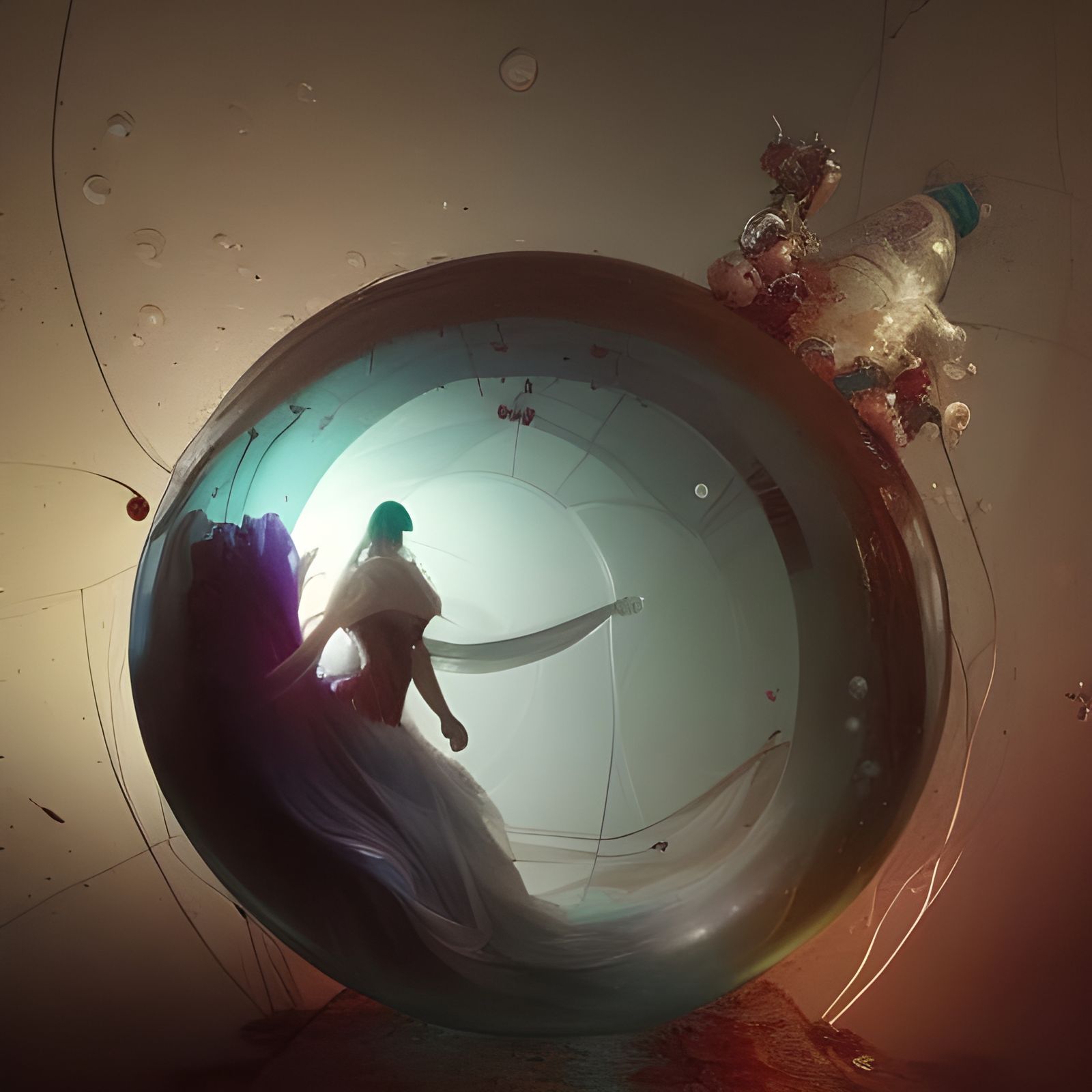 In my bubble - AI Generated Artwork - NightCafe Creator
