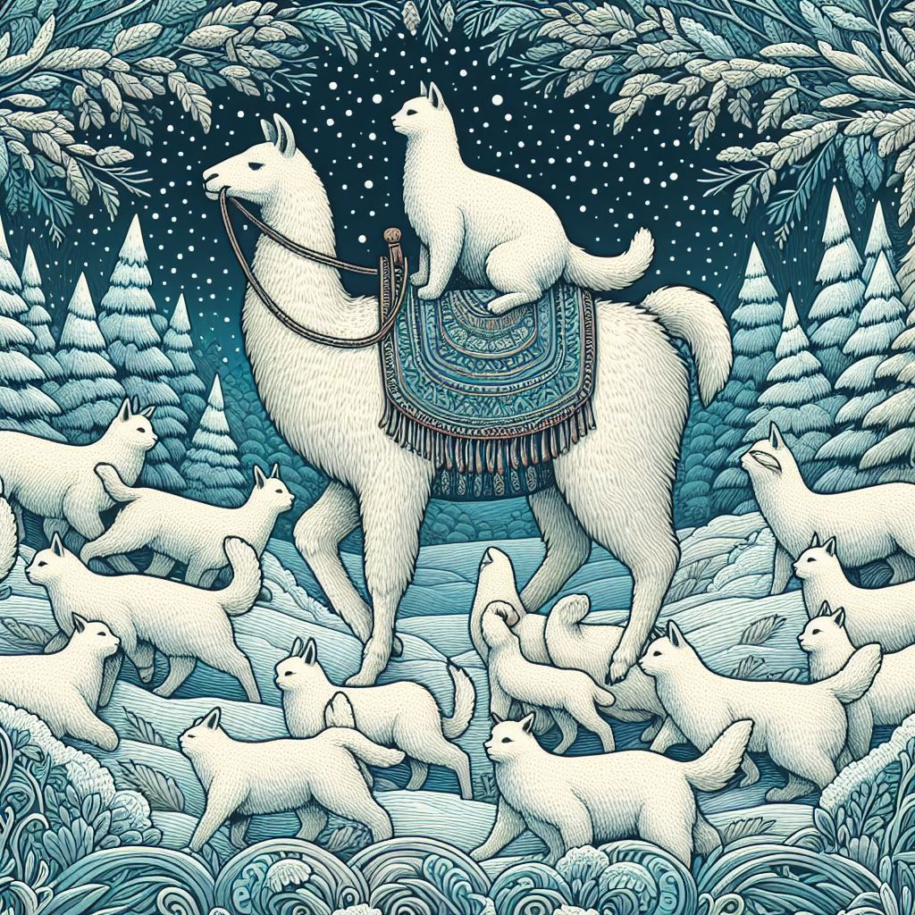 Herding white cats in the snow