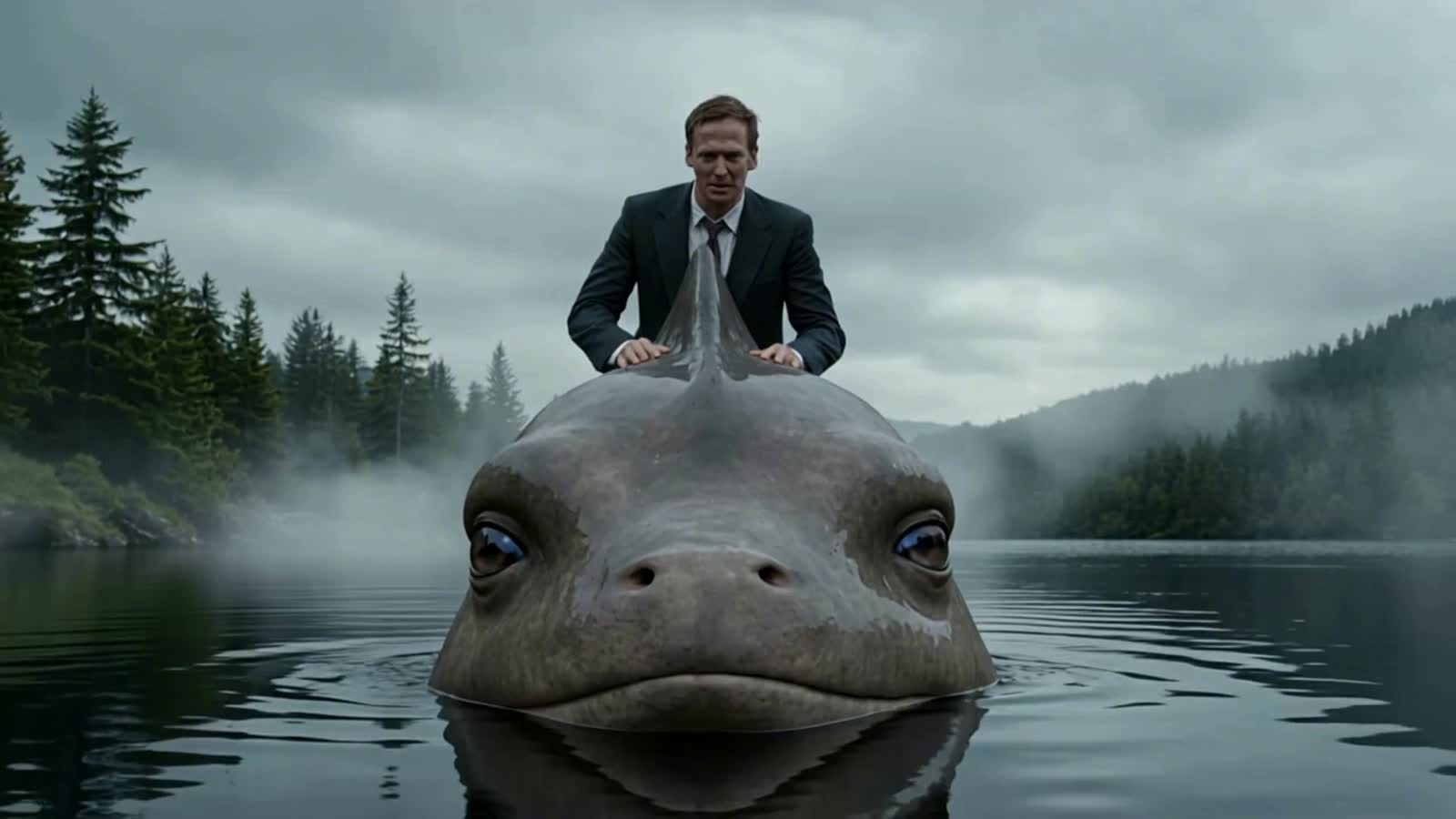 Shapeshifting Kelpie With Her Unfortunate Passenger