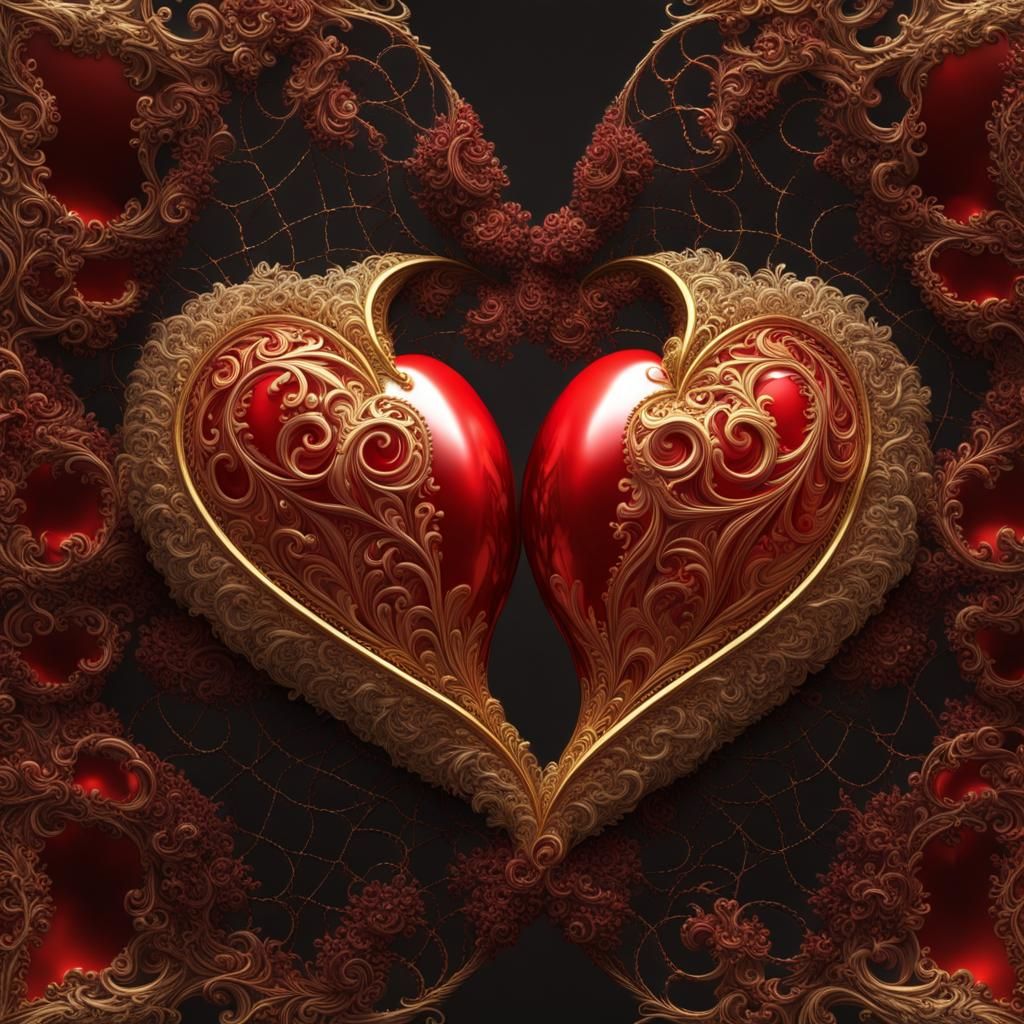 two hearts forming one - AI Generated Artwork - NightCafe Creator