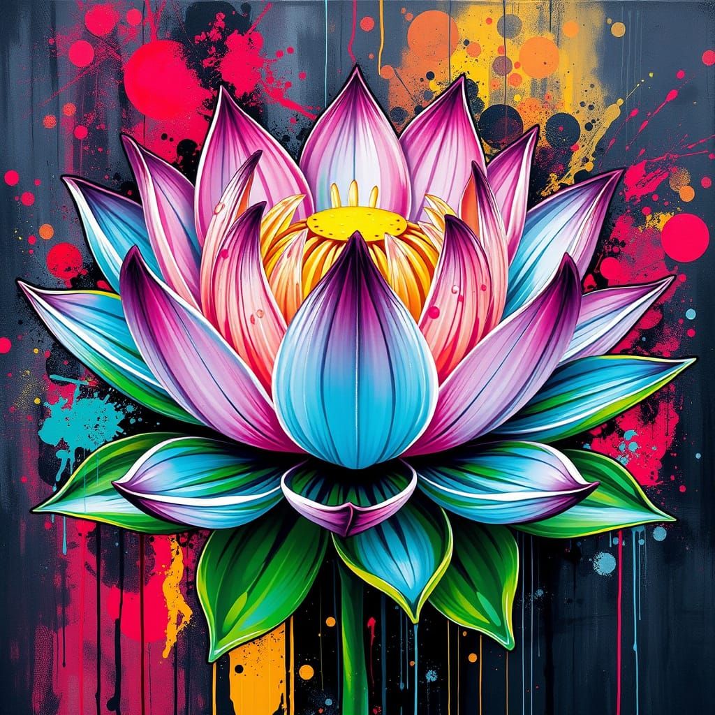 Lotus Flower  by @Nettypop