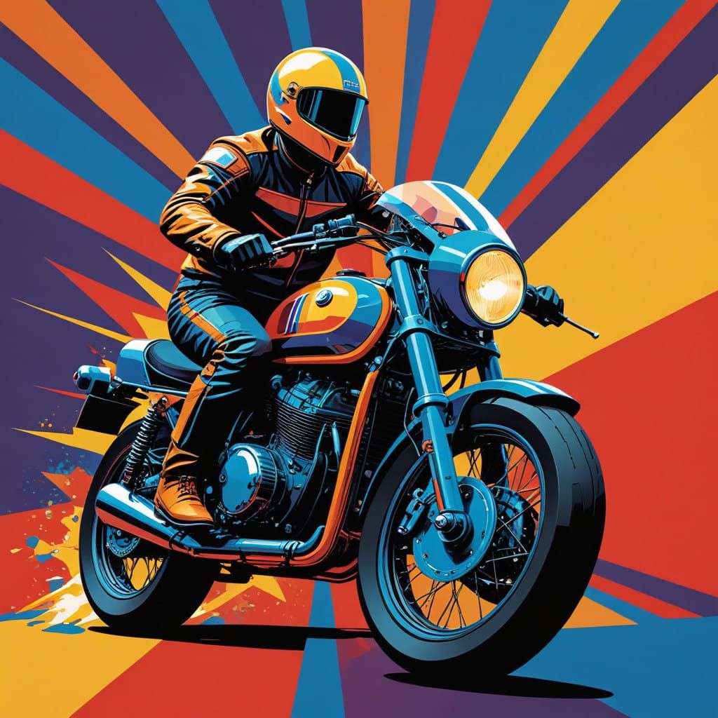 Pop art fast rider  by @Steno Alfa
