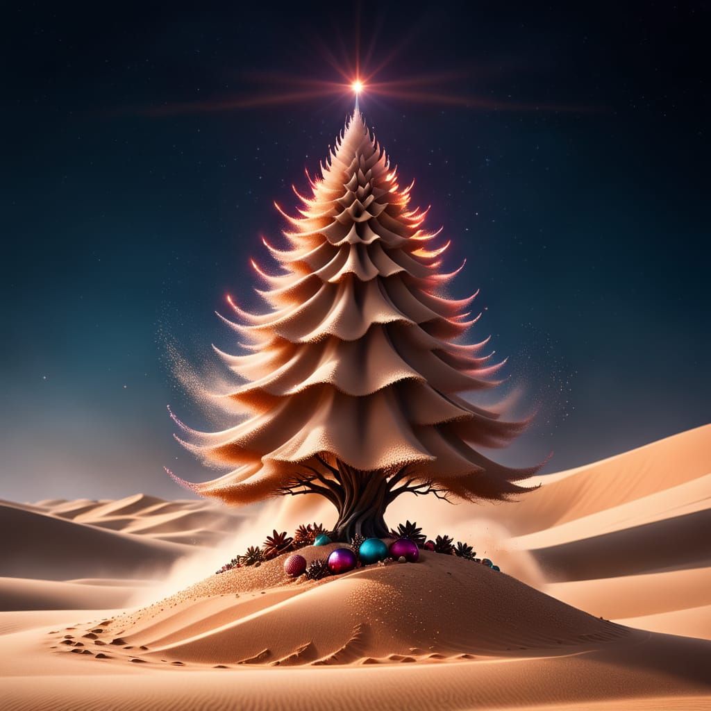 Sandstrom made Christmas tree