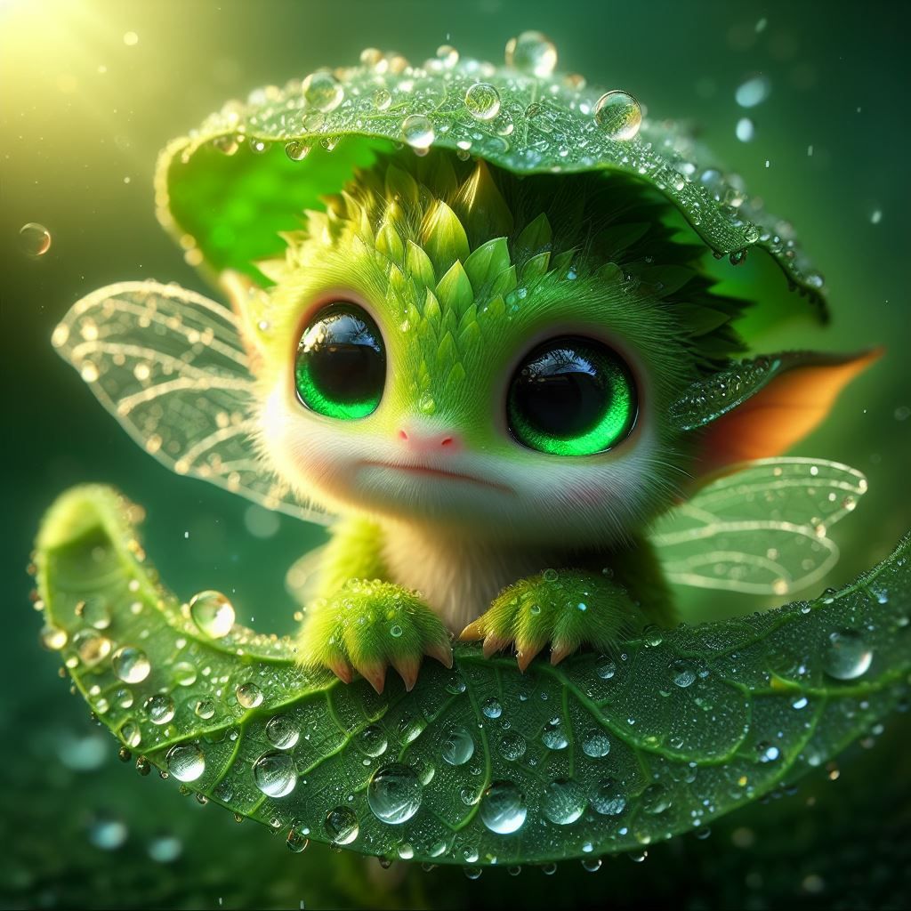 Fairy baby dragon creature