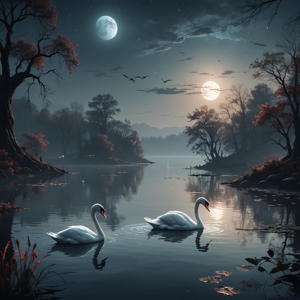 swans  by @undefined