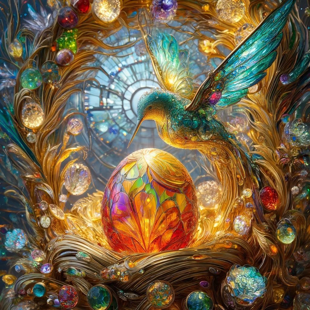 Whispers of Aether: The Enchanted Nest of Infinity