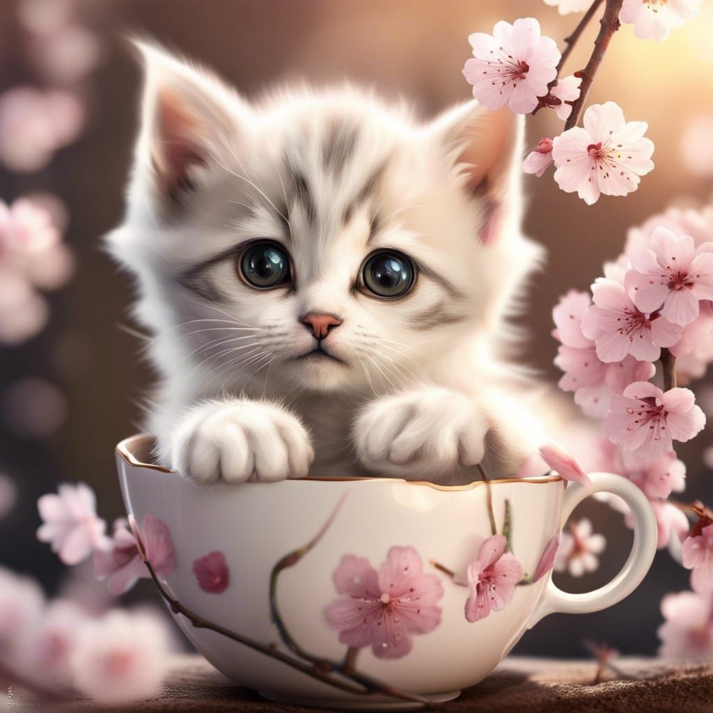 Fluffy in a Tea Cup