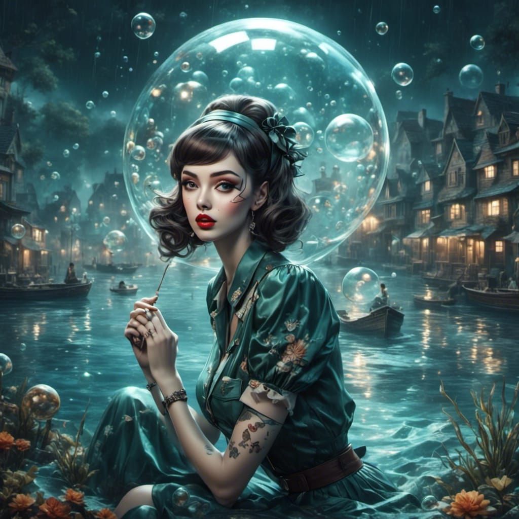 Under water