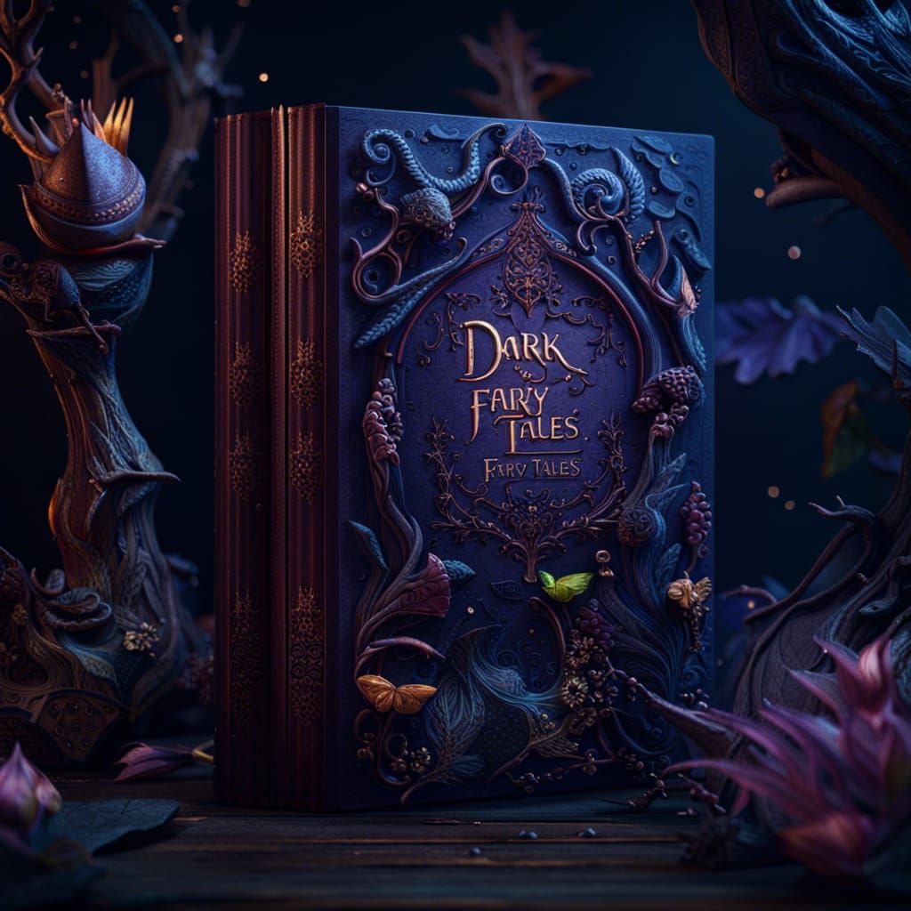 Dark fairy tales book cover - AI Generated Artwork - NightCafe Creator