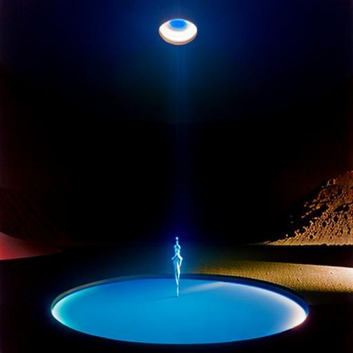 roden crater  with blue centaurs by james turrell