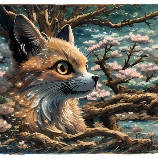 Children Building Fort in Evocative Japanese Art Style