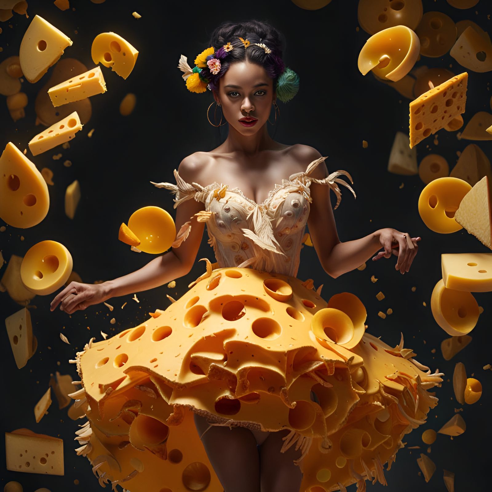 Cheese dress  by @eFuoriPiove