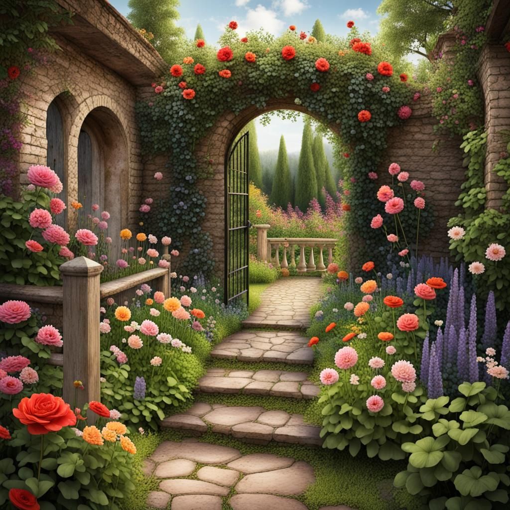 Secret flower garden
