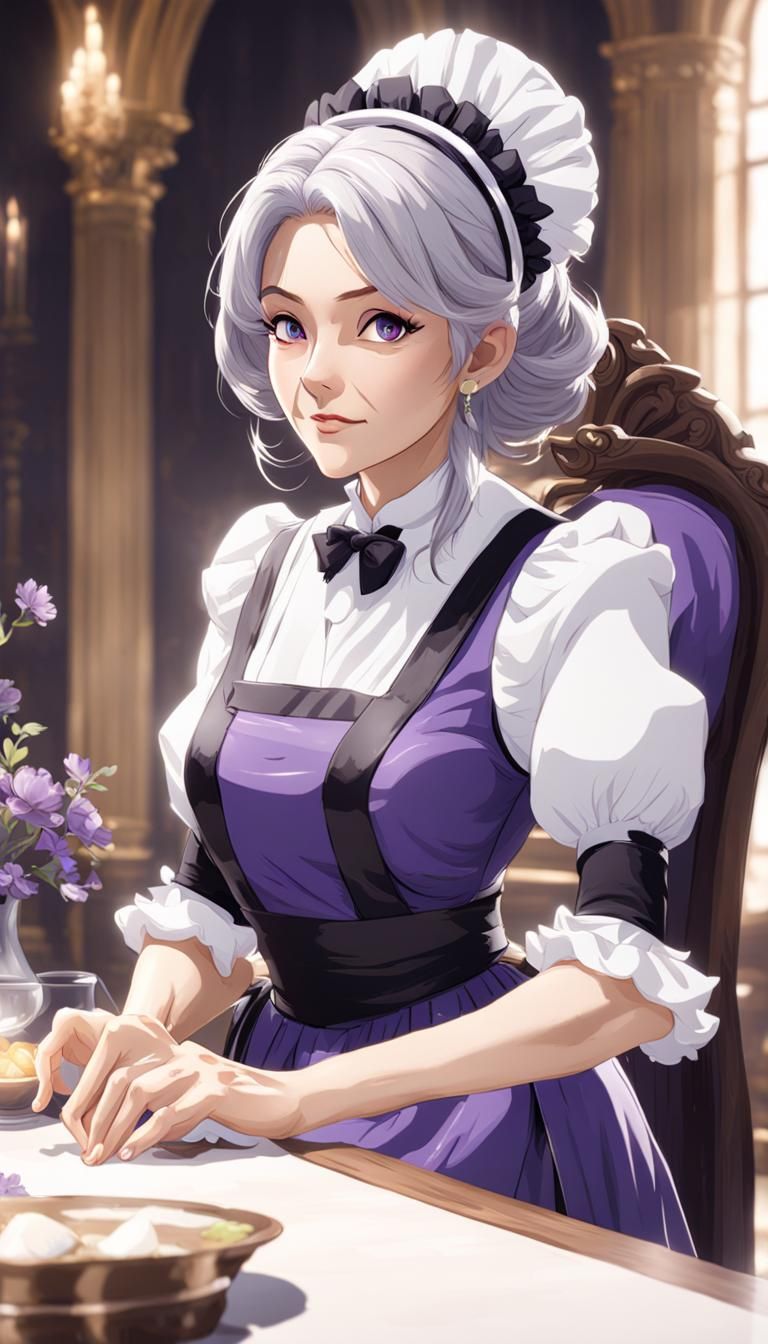 Head maid-san - AI Generated Artwork - NightCafe Creator