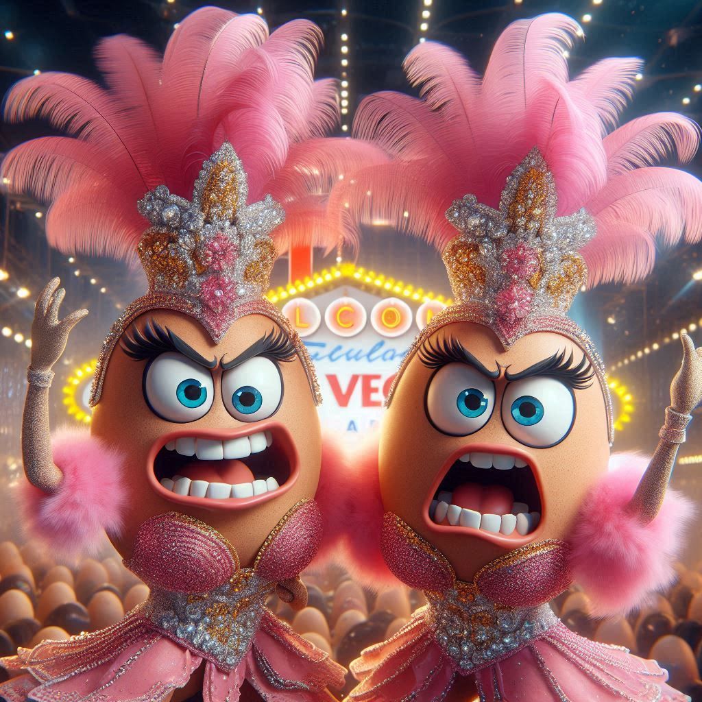 Angry Eggs: Vegas Showgirls