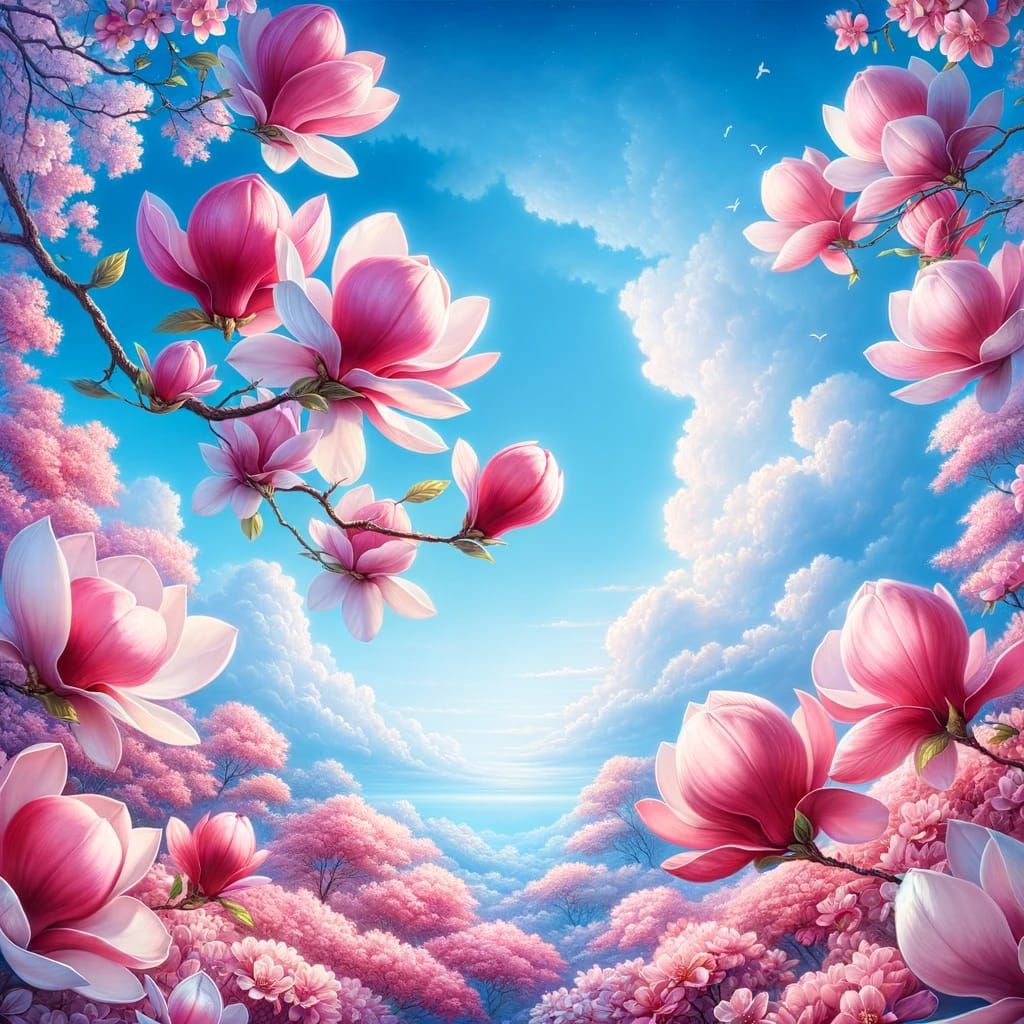 pink magnolias for fab faye  12/29/23 3:52pm