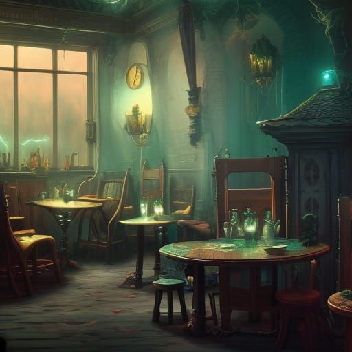 Haunted cafe