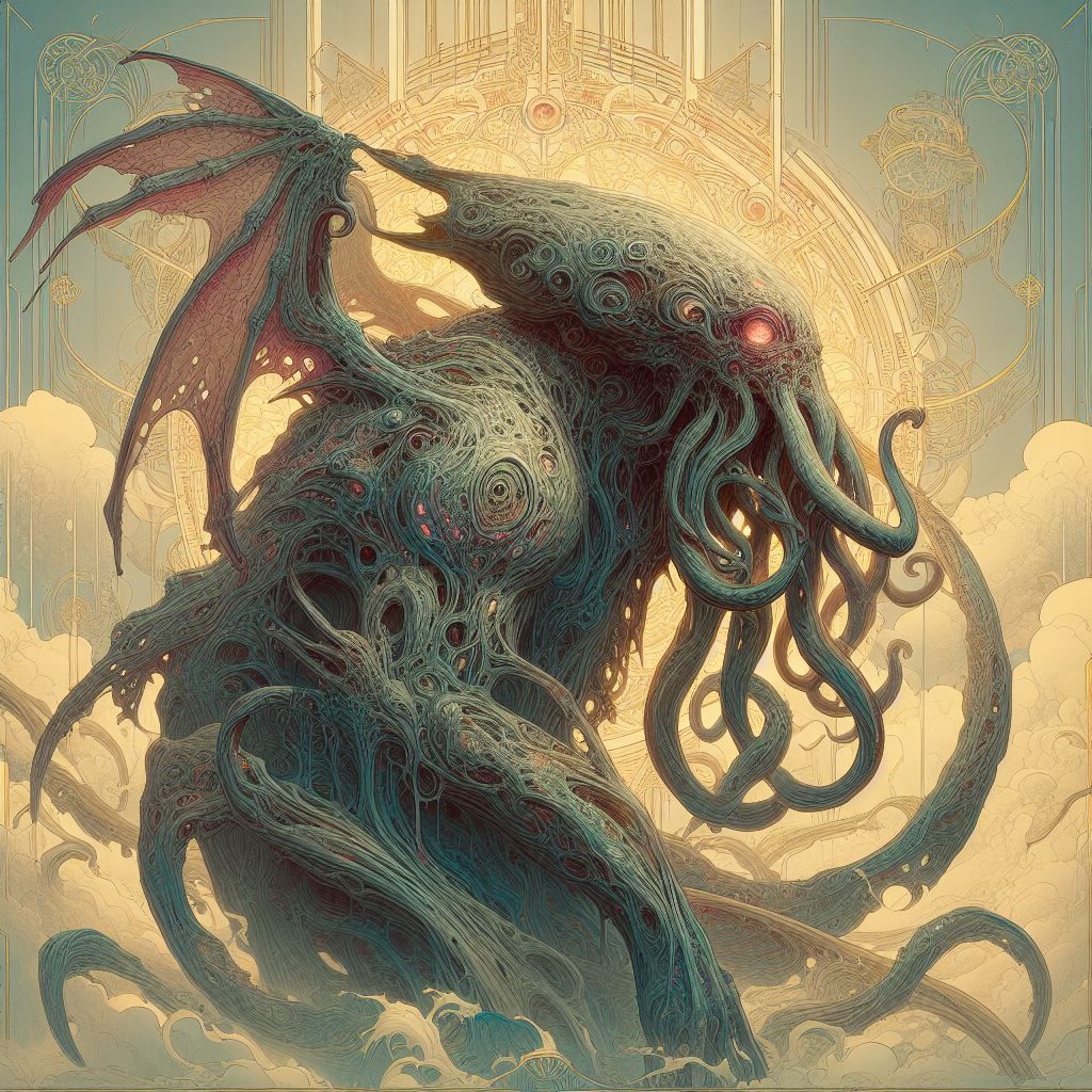 Cthulhu rising II - AI Generated Artwork - NightCafe Creator