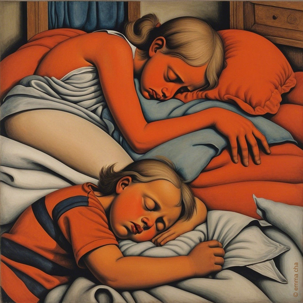 Dreamers in Orange Light