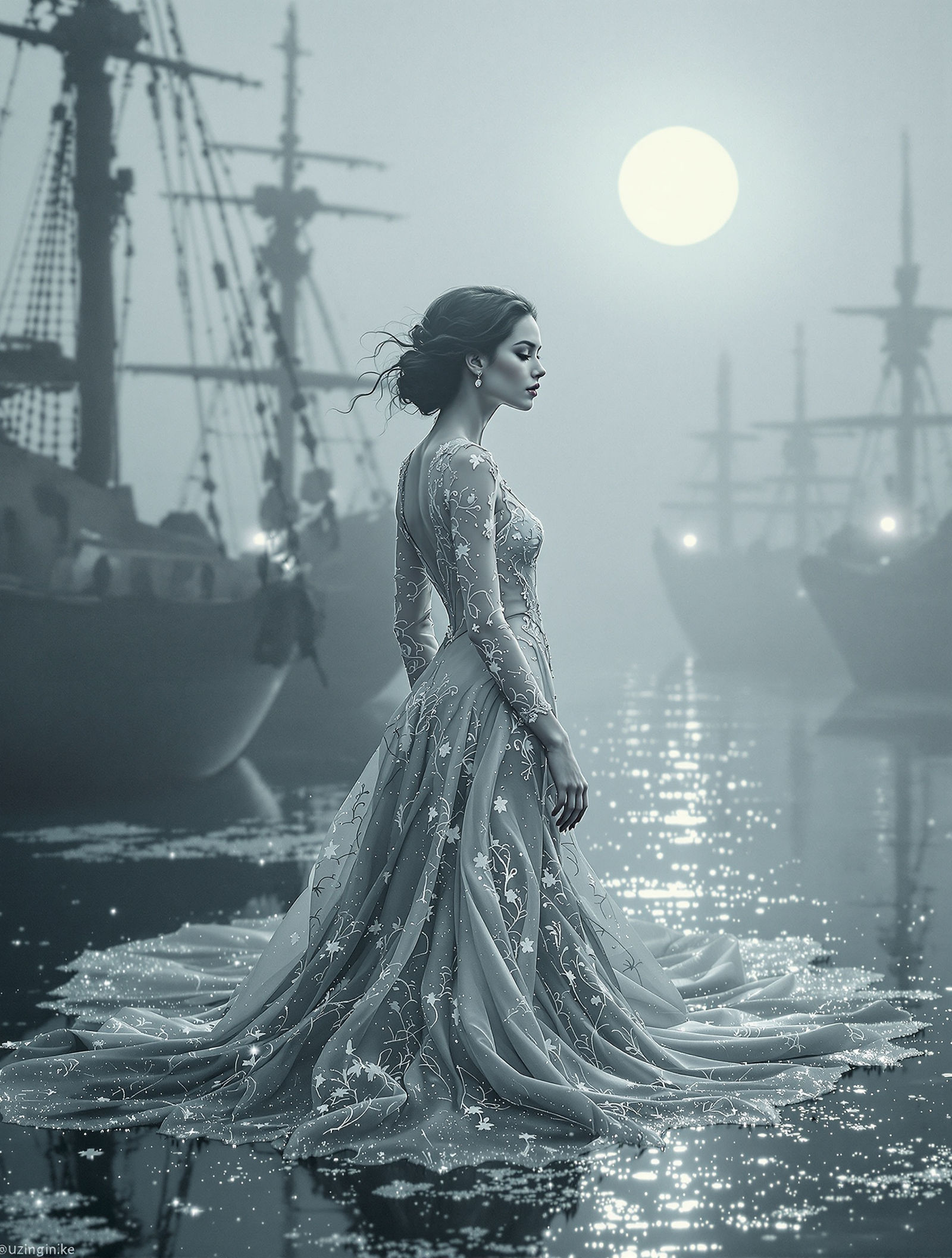 When the fog held her heart