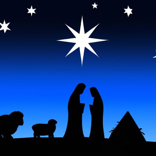 Nativity Silhouette - AI Generated Artwork - NightCafe Creator