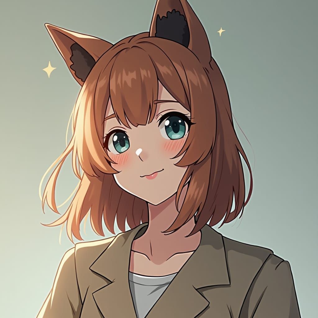 Teddy Bear Watches Weaver: Anime Cel-Shaded Art