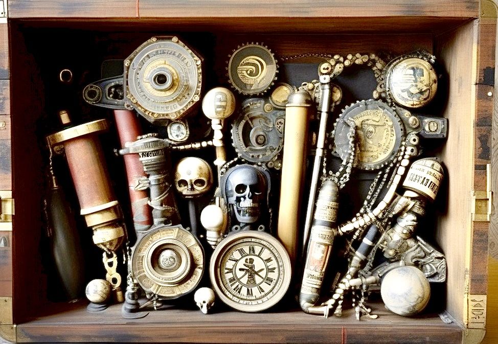 Mortality, an assemblage art piece