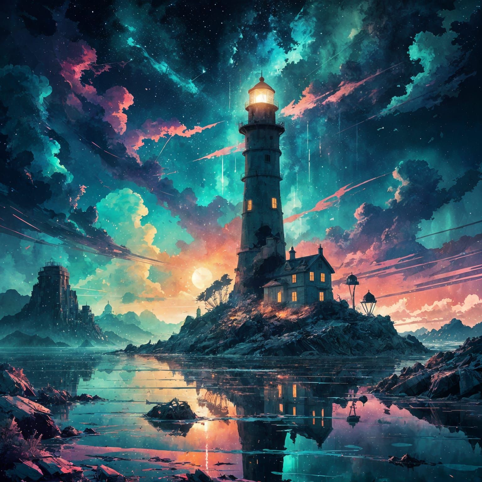 Lighthouse   by @1cheesepuff