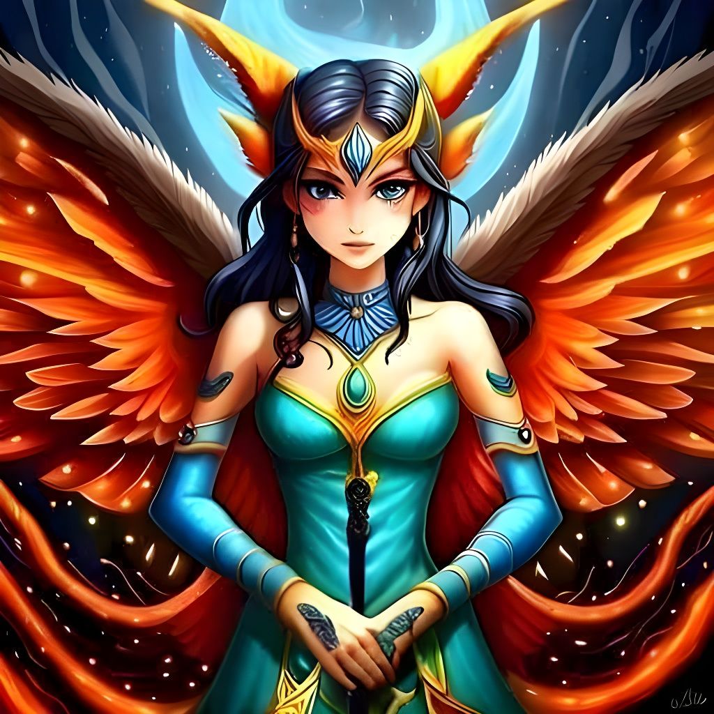 The Winged Sorceress - AI Generated Artwork - NightCafe Creator