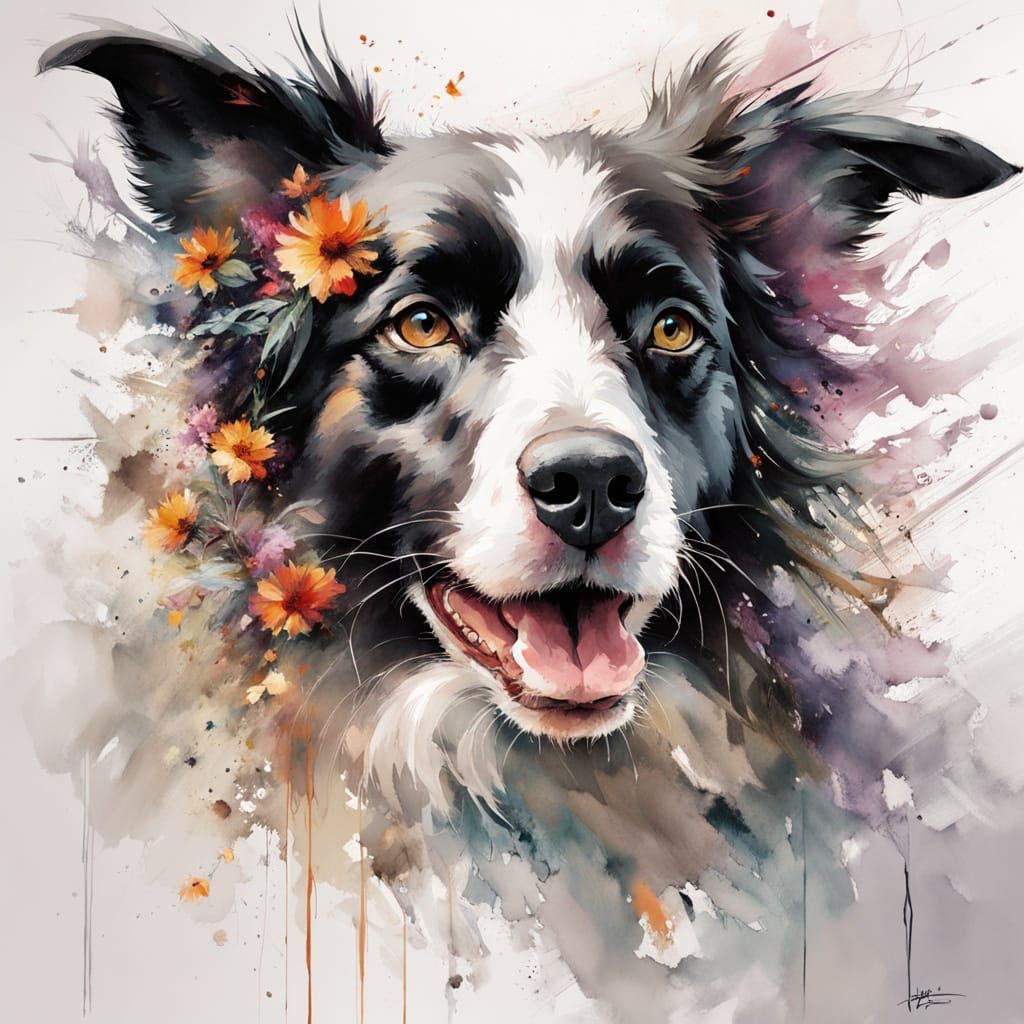 Border Collie...  by @Gerber