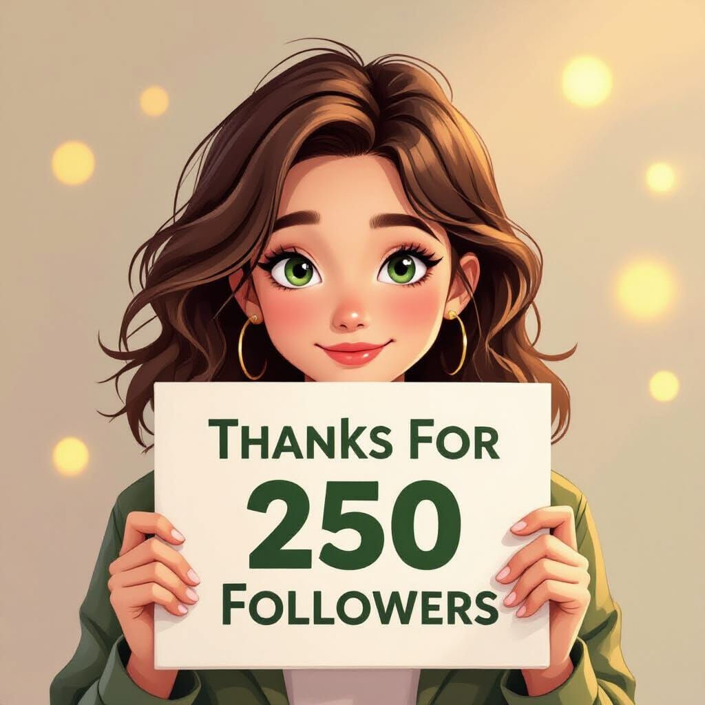 Digital Art of Person Thanking Followers