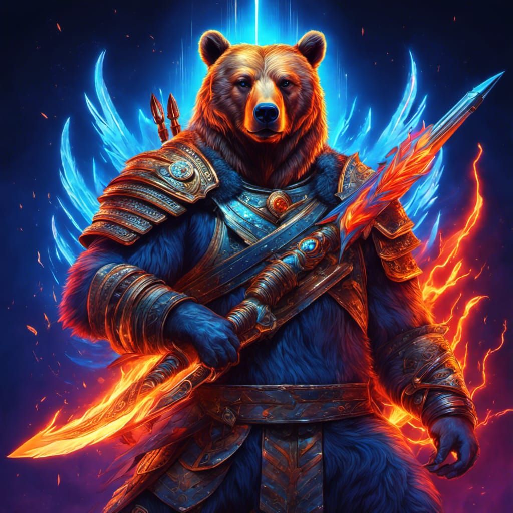 Bear Warrior - AI Generated Artwork - NightCafe Creator