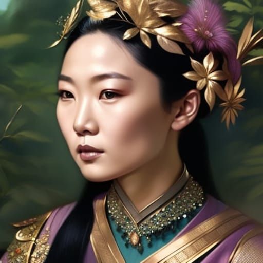 beautiful mongolian woman - AI Generated Artwork - NightCafe Creator