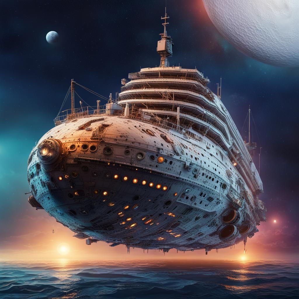 Spaceship Titanic! - AI Generated Artwork - NightCafe Creator