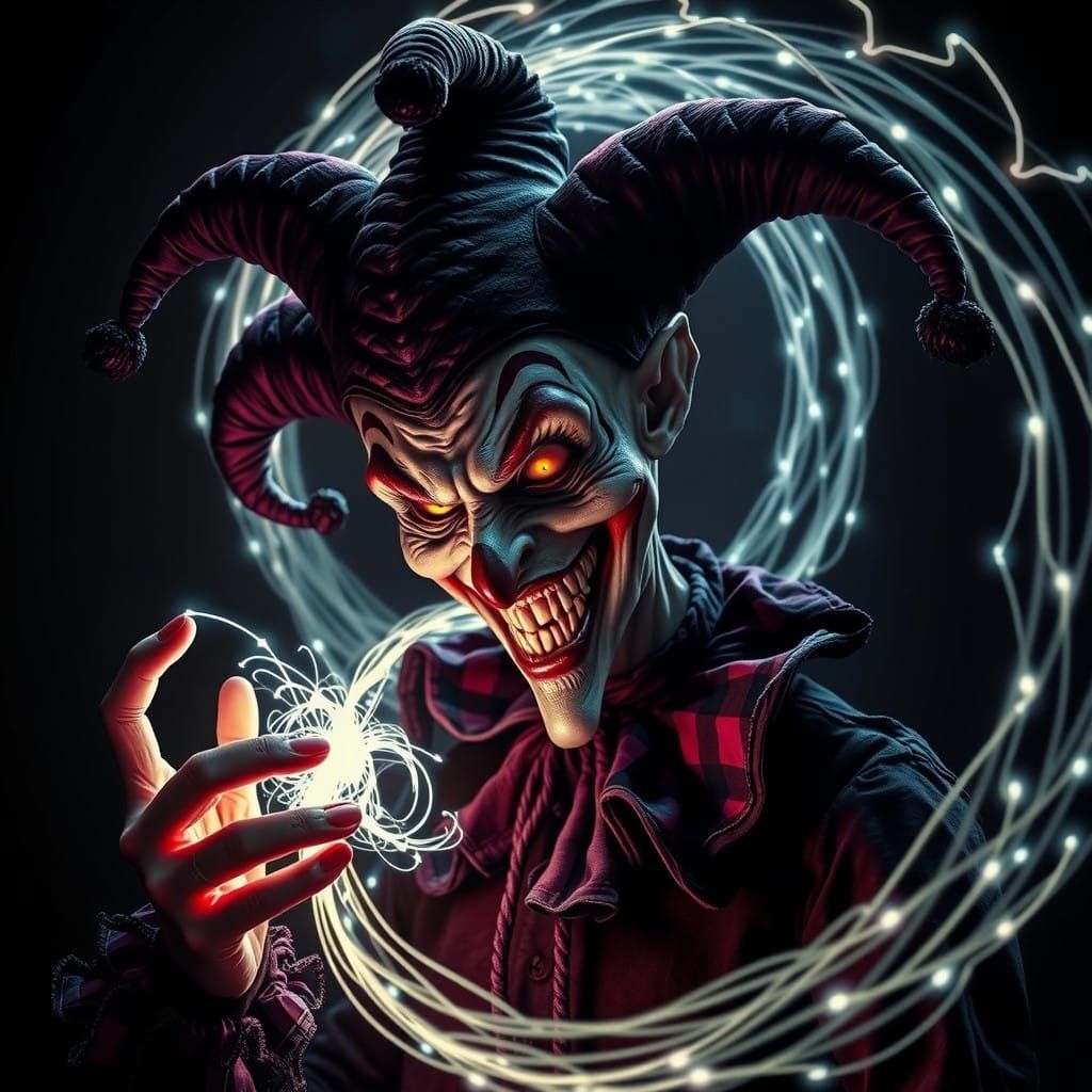 Evil Jester messes with your mind  by @Crimsonsky
