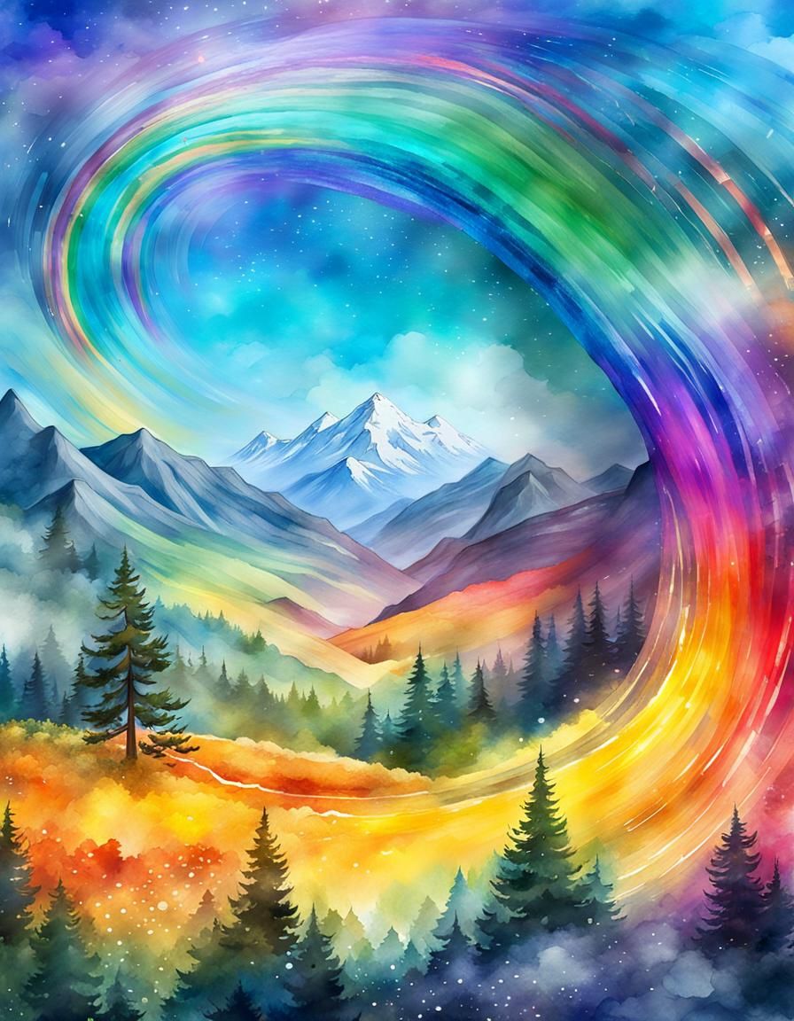 🌈🌲🗻 - AI Generated Artwork - NightCafe Creator