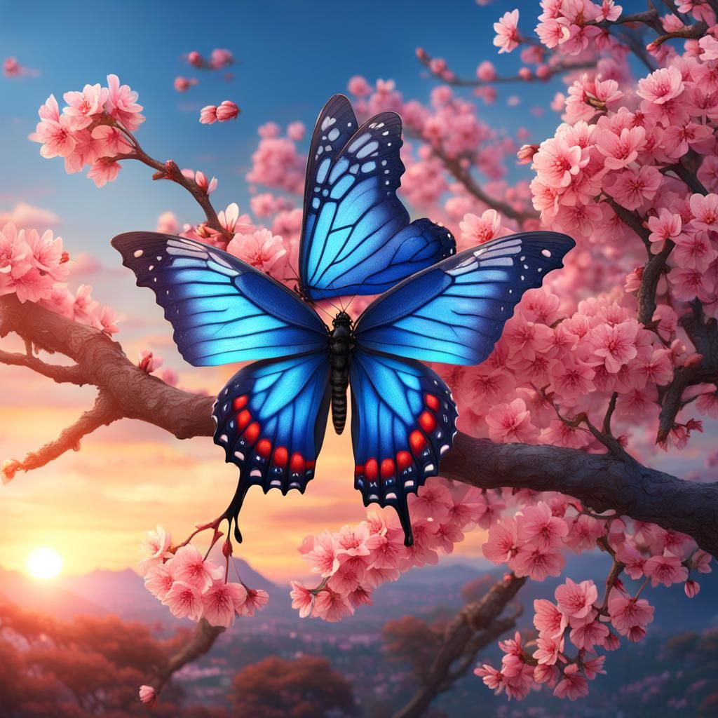 The beautiful butterfly