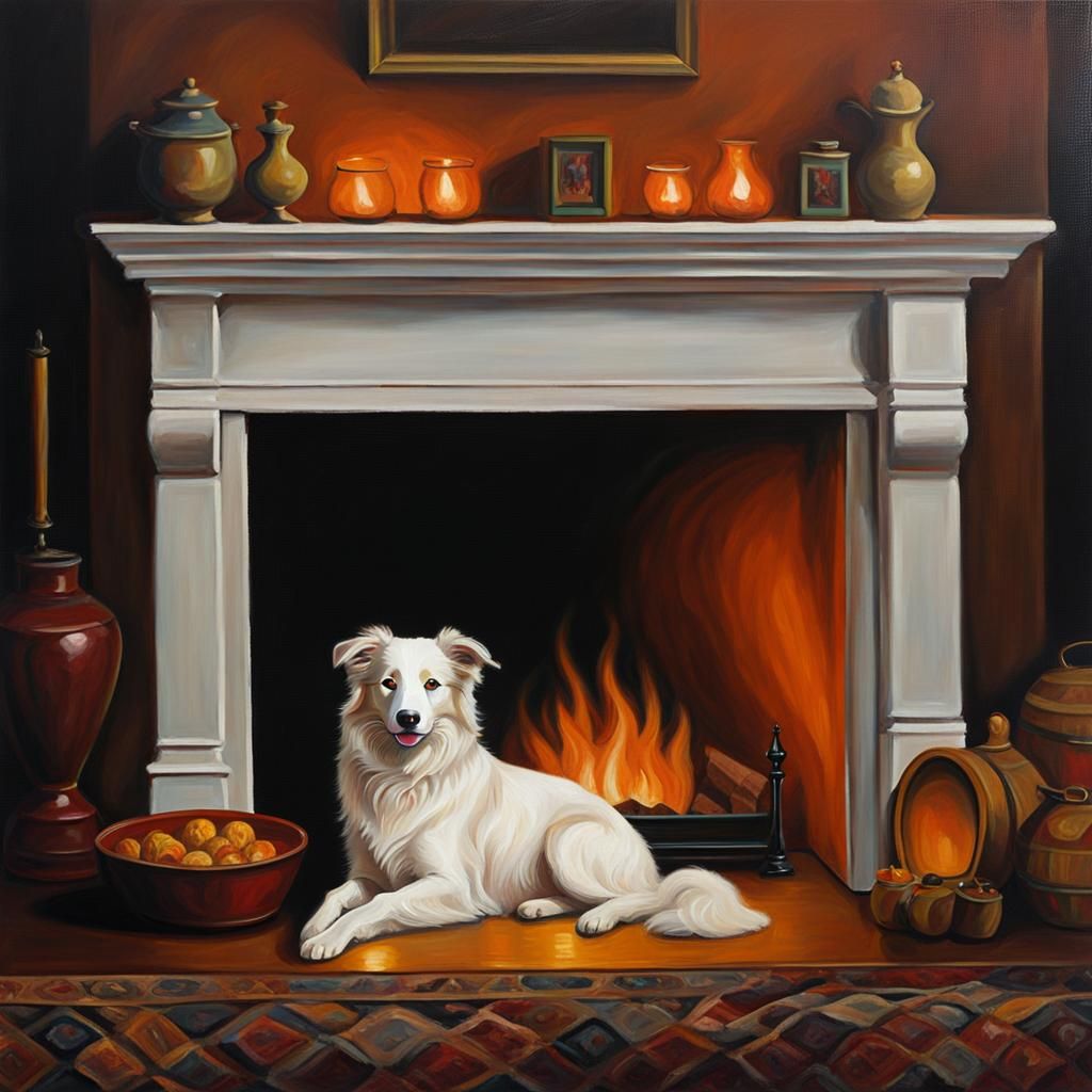 Waiting by the fire