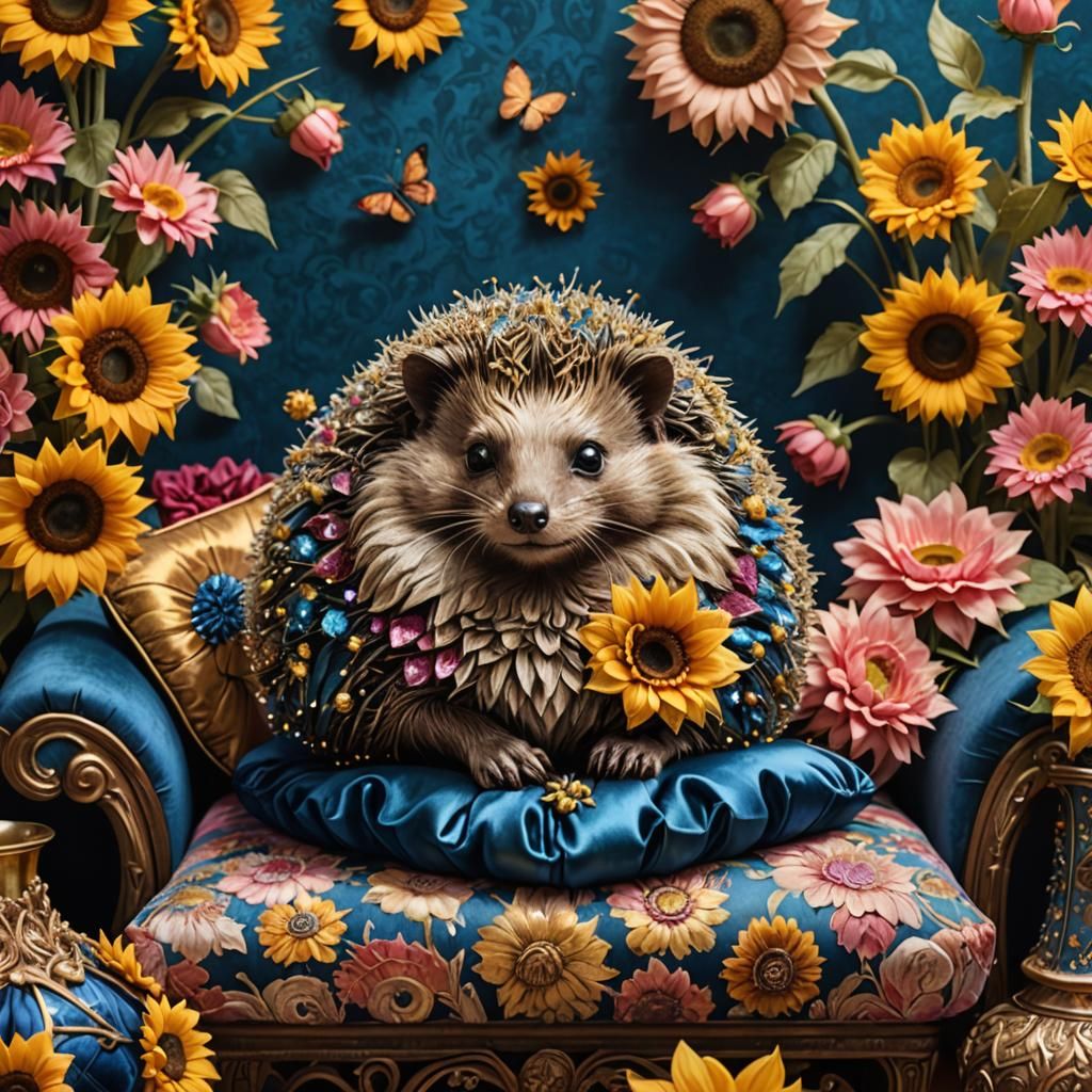 Spoilt hedgehog creature